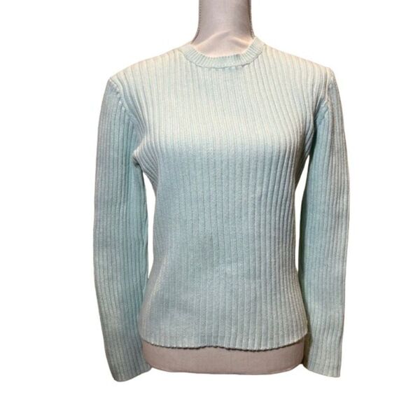 J. Crew Women's Cotton Sweater in Mint Size Medium - Picture 1 of 9